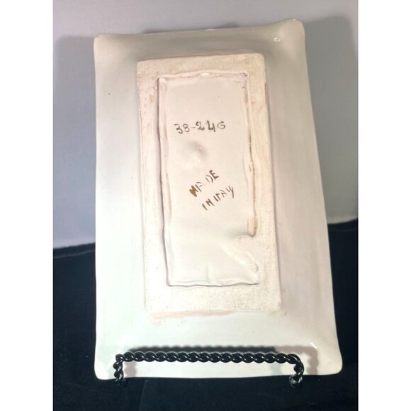 Vintage Italian Cigar Tray Trinket Dish With Gilded Accents - Picture 3 of 6